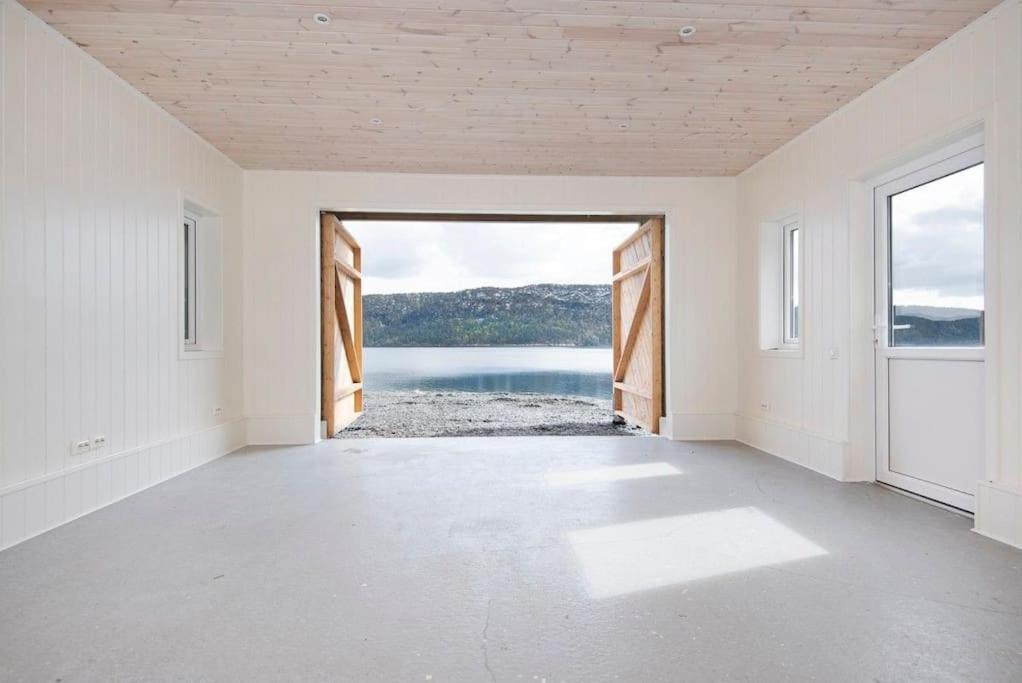 Helt Ny Rorbu Pa Slyngstad I Alesund Kommune Buitenkant foto